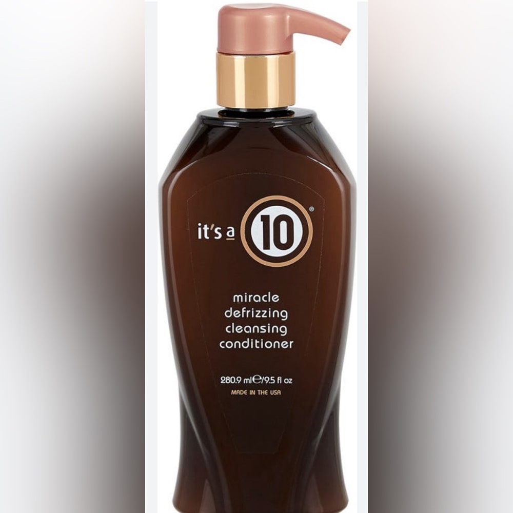 It’s a 10 miracle defrizzing cleansing conditioner